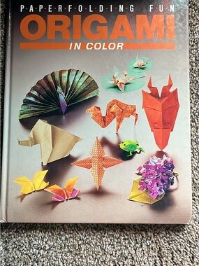 Origami craft paper folding  Book - Orange, Blue, Yellow, Pink, Green, Tan